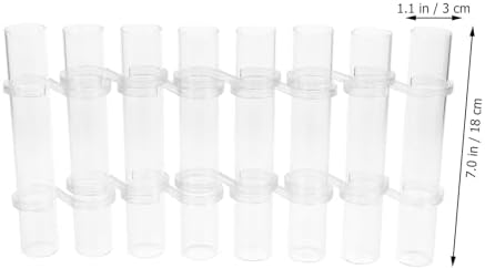 Hydroponic Glass Tube Vase 18X3Cm Flower Arranging Container for Home Décor and Plant Propagation with 8 Tubes and Cleaning Brush - Image 5
