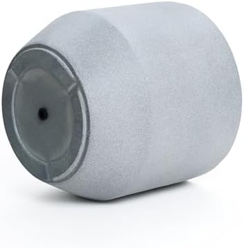 LuxenHome 17.5" Round Plant Pot, Concrete Large Indoor Outdoor Planter Gray - Image 7