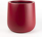 Fiberglass Planter |Matte Colors | Round Bottom| Indoor & Outdoor Planter |Heat Resistant | Premium Fiberglass | Red | Perfect Gift | Office and Home décor | 13" H by 13" D - Image 2