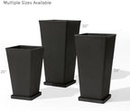 LA JOLIE MUSE Tall Outdoor Large Rectangular Planters Set of 2, 30 Inch - Image 7