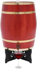 Wine Barrel, 7.93 Gal Wooden Whiskey Barrel with Stand & Spigot – Premium Pine Wood Liquor Dispenser for Home Brewing, Aging, Decor, Bourbon Barrel Style (Tawny, 30L) by Eapmic