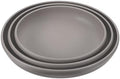 PATIKIL Plant Saucer Tray, 3 Pack 12/13/14 Inch Plastic Round Plant Saucer Flower Planter Drip Tray for Indoors Outdoors Patio Balcony, Gray by PATIKIL