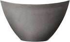 Arcadia Garden Products PSW Pot Collection YB41CT Plastic/Stone/Wood Composite Curved Planter Pot, No Drainage Hole (Drillable) - Indoor & Outdoor Plants and Gardens, Cement Gray, 16-inch (Pack of 4) - Image 3