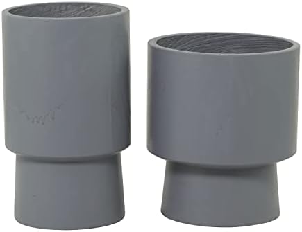 Deco 79 Magnesium Oxide Indoor Outdoor Planter, Set of 2 14", 17" H, Gray - Image 7