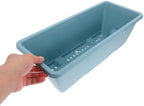 Vegetable Planter Pot with Tray 2 Sets Medium Rectangular Plastic Window Box Flower Holder Blue for Indoor Outdoor Garden Balcony - Image 6