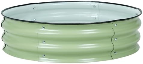 Aoodor 9" Tall 30" Metal Raised Garden Bed, Olive Green by Aoodor
