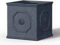Kante Dusty Blue Concrete Planter 10.2" W, All-Weather Square Small Pot by Unknown