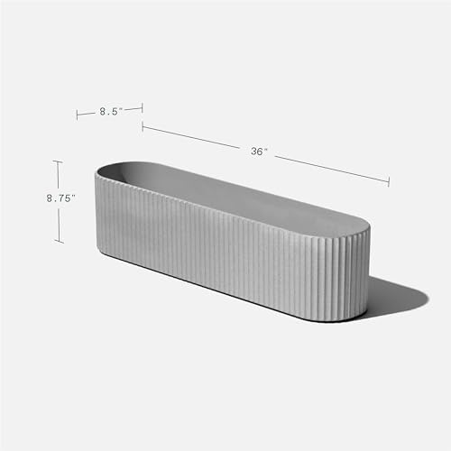 Veradek Demi Series Window Box Planter - Round Outdoor Planter - Image 2