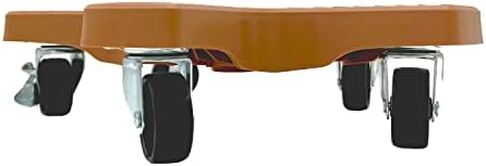 Bosmere 20" Plant Caddie - Heavy-Duty Rolling Plant Stand with Locking Wheels, 500 lb Capacity – Durable Plant Caddy for Indoor/Outdoor Use, Adobe - Image 5