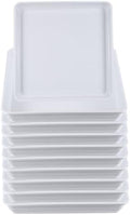 PATIKIL Plant Saucer Tray, 10 Pack 10 Inch Plastic Square Plant Saucer Flower Planter Drip Tray for Indoors Outdoors Patio Balcony, White by PATIKIL