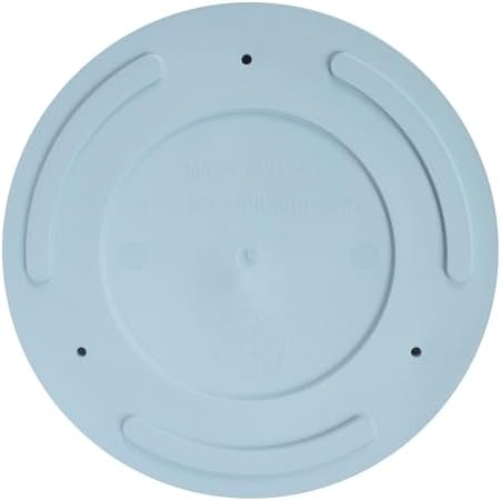 Bloem Mathers 12" Modern Plastic Planter with Saucer, Misty Blue, 2-Pack - Image 5