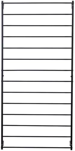MyGift Matte Black Metal Garden Trellis Wall Mounted Plant Support - Image 7