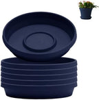 Bloem Terra Plastic Saucer Tray for 12" Terra Planters, Navy, 6-Pack by Bloem