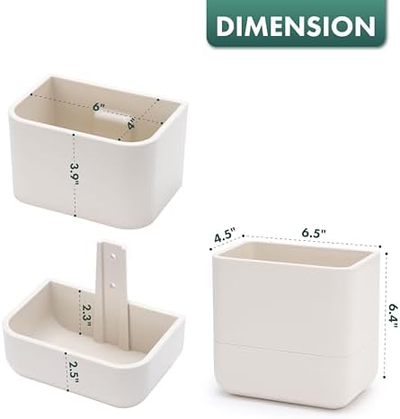 Phoenix Vine 6.5 Inch Wall Mounted Self-Watering Planter Pots for Indoor Houseplants and Herbs | Hanging Planter for Window Sills, Bathroom Walls, Home & Office Décor, Oatmeal, Set of 3, 01-C-G-3 - Image 3