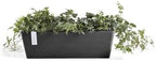 Ecopots Bruges Rectangular Flower Planter, Dark Grey, 17.75" - Image 5