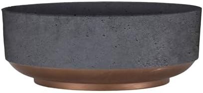 The HC Companies 8 Inch Capri Bowl Planter, Faux Concrete, 20-Pack by TheHCCompanies