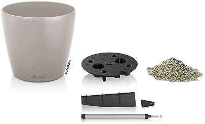 Lechuza Classico Color 35 Sand Brown, Self-Watering Round Planter, D13.8 H11.8 in - Image 3