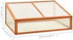 Greenhouse 39.4x25.6x15.7 in Firwood Cold Frame Garden Planter - Image 7