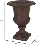 Esschert Design XH61-AR Large French Urn, 12" Diameter, Cast Iron, Decorative - Image 6