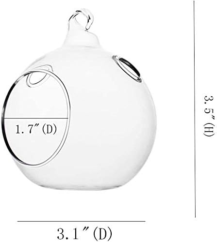 Wedding Hanging Glass Orbs, 18 Pcs Glass Tea Light Terrarium, Hanging Glass Globes, Globe Terrarium, Tea Light Holders, Wedding Decor Indoor Outdoor - Image 2
