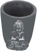Toyvian Cement Buddha Statue Succulent Planter for Home Gardening Decor by Toyvian
