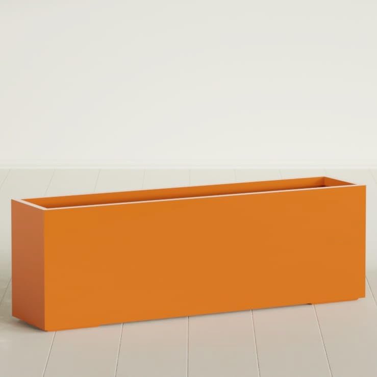 Greenline Leo Tall Rectangular Fiberglass Planter, Outdoor Planter Box by GreenlinePlanters