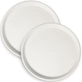 Plant Water Catcher Trays - Ceramic Plant Saucers 12 Inch Plant Trays for Indoors No Holes Plant Drip Trays Drainage Decorative Flower Pot Saucers Large Plant Dishes 2 Pack White by EPFamily