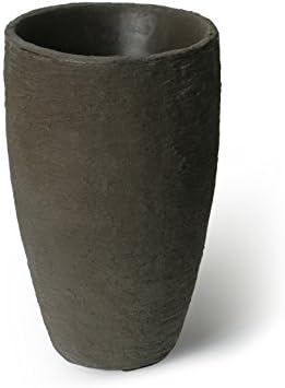 Algreen Products Athena Self-Watering Planter, Medium, 15" DIA x 24.5" H, Brownstone by Algreen