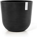 Ecopots Oslo Round Flower Planter, Dark Grey, 17.75" by ECOPOTS