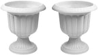 Novelty Classic Urn Garden Pot/Planter, Plastic ( Pack of 2) (Stone, 19")2 by Novelty