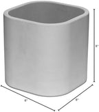 TIVIT Modern Concrete Planter Made in Denmark - Minimalist Danish Designed Pots, Smooth, Silky Surface to Uniquely Showcase Your Plants - Hand-Poured Individually in Denmark - Color Gray (Large) - Image 3