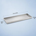 204 Stainless Steel Drip Tray for Plants, Long Narrow Metal Catch Pan - Image 7