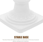 Abaodam 2pcs Urn Planter Flowerpot Flower Stand for Wedding Flower Pots Indoor Front Door Decorations Pots for Plants Tall Planter Outdoor Vase White, 6.7X5.5X5.5in - Image 5