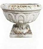 Hassyee MGO Garden Planter with Drainage Hole and Stopper for Flowers, Plants, Herbs, Outdoor Rustic Flower Urn with Solid Base for Backyard, Lawn, Balcony, Backyard (Small Size) - Image 3