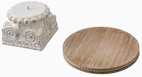SOFE Rustic 6 Inch Tall Pedestal Stands, Wooden Display Riser - Image 7