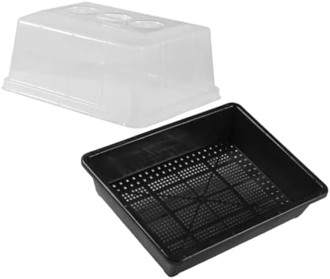 Kisangel Plastic Germination Tray Set with Tall Dome for Plants Seedlings by Kisangel
