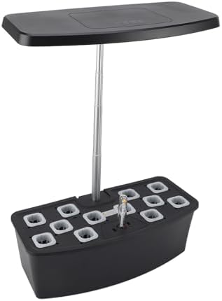 Black Smart Indoor Garden Kit, Hydroponic Growing System with Automatic by Fdit