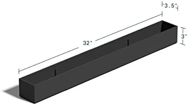 Veradek Forma Series Trough Planter - Long Outdoor Tabletop Planter - Image 3