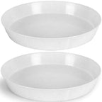 Saucers 21in White Granite 2 Pack by AustinPlanter