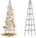 Vego Garden 7.8 ft Pyramid Obelisk Garden Trellis, Metal Rustproof Plant Support Rose Trellis, Tower Potted Cages for Flowers Fruits Vegetable Vines Indoor & Outdoor by Unknown