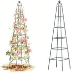 Vego Garden 7.8 ft Pyramid Obelisk Garden Trellis, Metal Rustproof Plant Support Rose Trellis, Tower Potted Cages for Flowers Fruits Vegetable Vines Indoor & Outdoor by Unknown