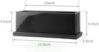 12 Inch Rectangular Ceramic Plant Pot, Window Box, Glazed Black - Image 2