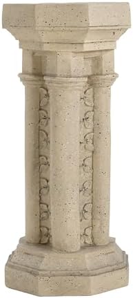 Christopher Knight Home Jorine 23.25"H Plant Stand, Lightweight Concrete Plant Stand, Pedestal Column Side Table, Indoor Outdoor Plants Standing for Entryway Garden Yard Home, No Assemly Needed, Sand - Image 5
