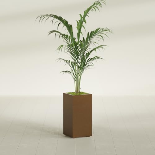 Greenline Alice Tall Rectangular Fiberglass Planter, Outdoor Planter Box - Image 4