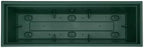 Bloem Dayton 24" Recycled Plastic Window Box Planter, Turtle Green, 3-Pack - Image 6