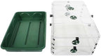 EarlyGrow 95457 24" x 15" x 16.75" Domed Propagator, Green, 3 Side Extenders and Locking Clip Set - Image 3