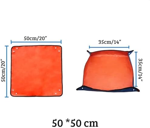Plant Potting Mat 2 Pcs Planting Mat 50cm-100cm Gardening Potting Pad Foldable Garden Plant Flower Pot Transplanting Waterproof Mats(50 cm) - Image 2