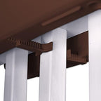 Emsco Group Bloomers Rail Planter, 24" Weatherproof Resin Deck & Balcony Planter with Drainage – Fits 2x4 & 2x6 Rails– Earth Brown, 2 Pack - Image 4