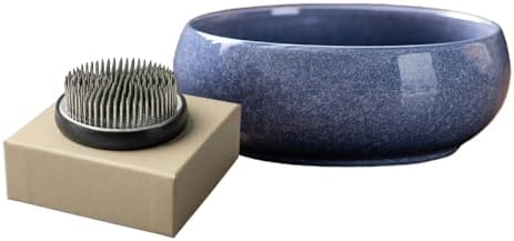 Ikebana Kit, Bowl, with 2.4in Floral Frog by Unknown