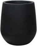 16.9" H Large Tall Plastic Black Planter w/ Drainage Holes and Plug by UPPERSTONELIVING